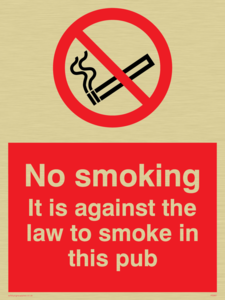 PS987: no smoking in this pub