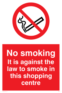 PS988: No smoking in shopping centre