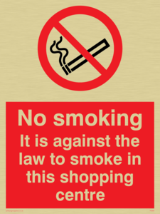 PS988: No smoking in shopping centre