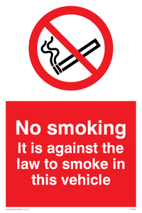 PS990: No smoking in vehicle
