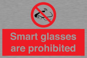 PU7657: Smart glasses are prohibited