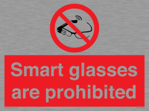 PU7657: Smart glasses are prohibited