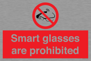 PU7657: Smart glasses are prohibited