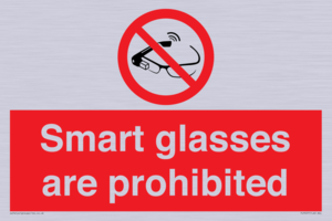 PU7657: Smart glasses are prohibited