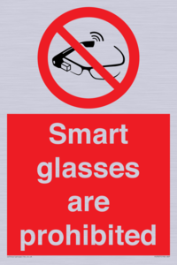 PU7657: Smart glasses are prohibited
