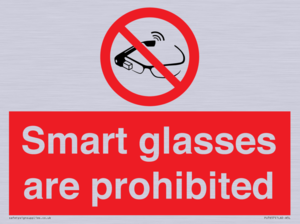 PU7657: Smart glasses are prohibited