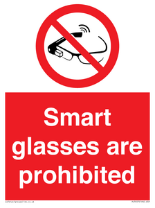 PU7657: Smart glasses are prohibited