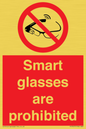 PU7657: Smart glasses are prohibited