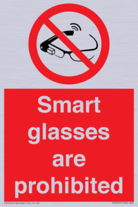 PU7657: Smart glasses are prohibited