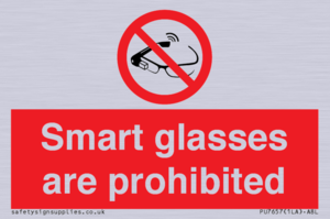 PU7657: Smart glasses are prohibited
