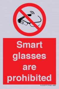 PU7657: Smart glasses are prohibited