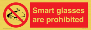 PU7657: Smart glasses are prohibited