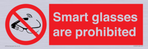 PU7657: Smart glasses are prohibited