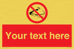 PU7675: Custom prohibition Use of smart glasses prohibited
