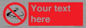 PU7675: Custom prohibition Use of smart glasses prohibited