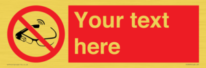 PU7675: Custom prohibition Use of smart glasses prohibited