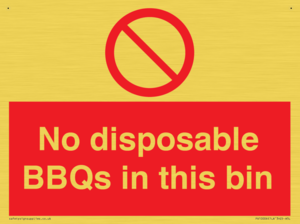 PV10006: No disposable BBQs in this bin