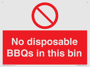 PV10006: No disposable BBQs in this bin
