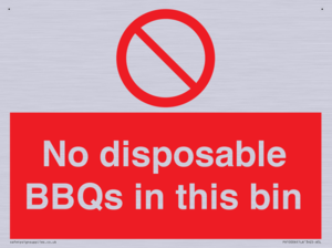 PV10006: No disposable BBQs in this bin