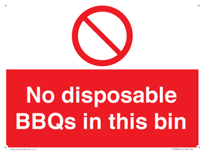 PV10006: No disposable BBQs in this bin