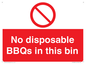 PV10006: No disposable BBQs in this bin