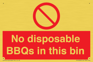 PV10006: No disposable BBQs in this bin
