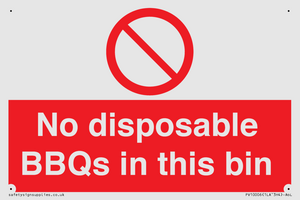 PV10006: No disposable BBQs in this bin