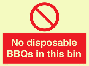 PV10006: No disposable BBQs in this bin