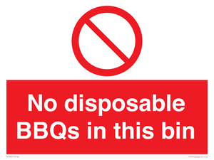 PV10006: No disposable BBQs in this bin