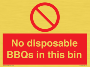 PV10006: No disposable BBQs in this bin