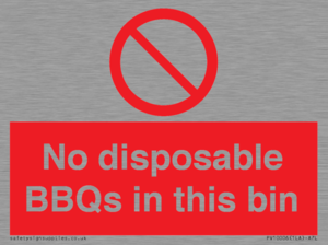 PV10006: No disposable BBQs in this bin