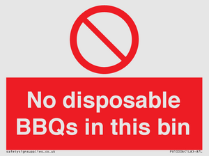 PV10006: No disposable BBQs in this bin