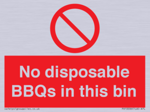 PV10006: No disposable BBQs in this bin