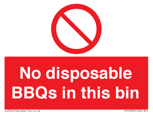 PV10006: No disposable BBQs in this bin