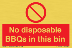 PV10006: No disposable BBQs in this bin