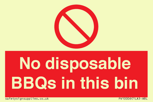 PV10006: No disposable BBQs in this bin