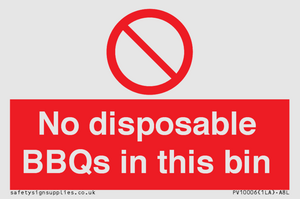 PV10006: No disposable BBQs in this bin