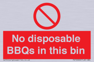 PV10006: No disposable BBQs in this bin