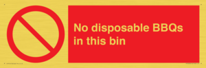 PV10006: No disposable BBQs in this bin