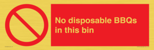 PV10006: No disposable BBQs in this bin