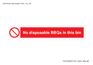 PV10006: No disposable BBQs in this bin