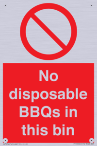 PV10006: No disposable BBQs in this bin