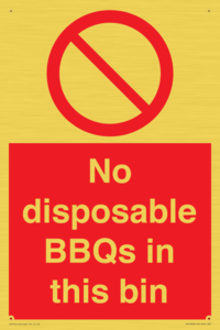 PV10006: No disposable BBQs in this bin