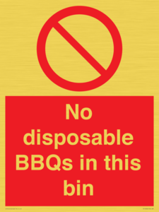 PV10006: No disposable BBQs in this bin
