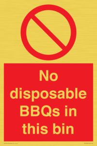PV10006: No disposable BBQs in this bin