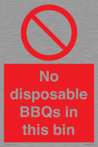 PV10006: No disposable BBQs in this bin