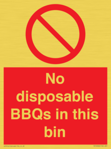 PV10006: No disposable BBQs in this bin