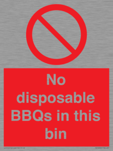 PV10006: No disposable BBQs in this bin