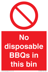 PV10006: No disposable BBQs in this bin
