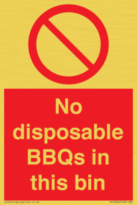 PV10006: No disposable BBQs in this bin